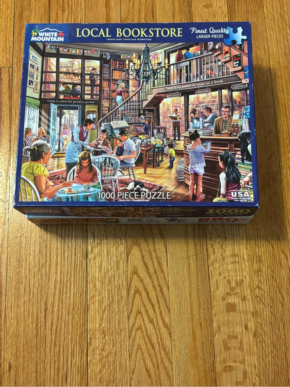 White Mountain Local Bookstore 1000 Piece Jigsaw Puzzle Steve Crisp
